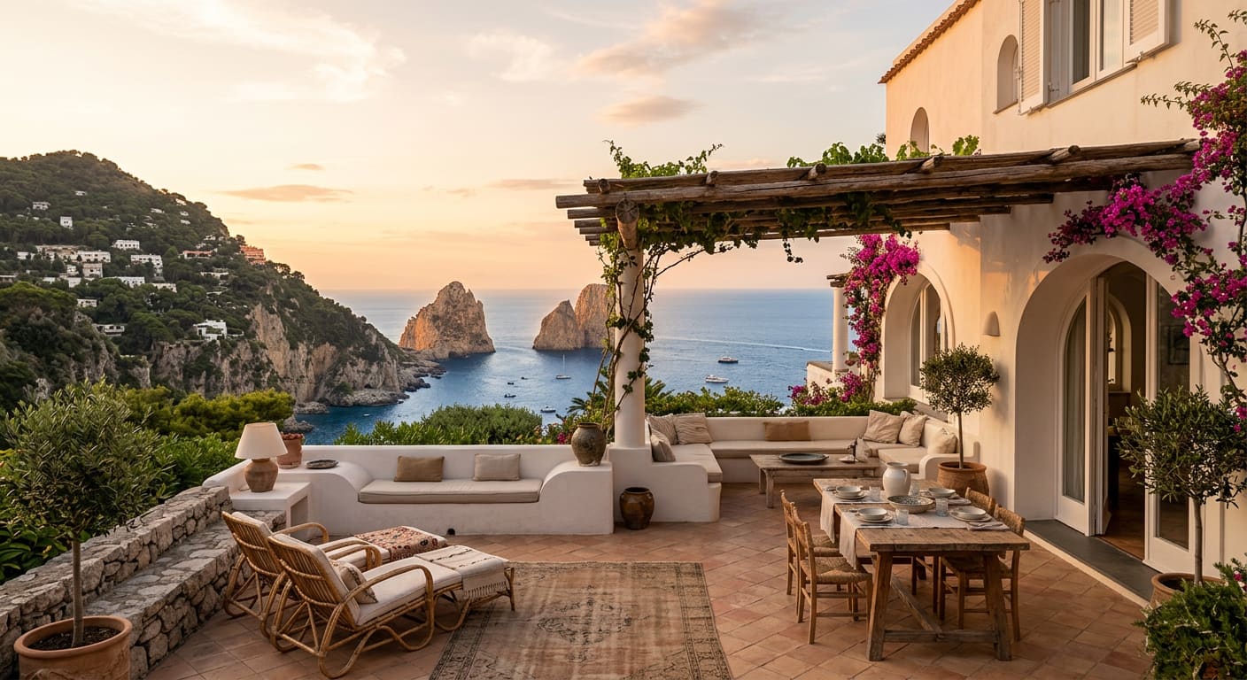 Luxury short-term rentals in Capri, Italy