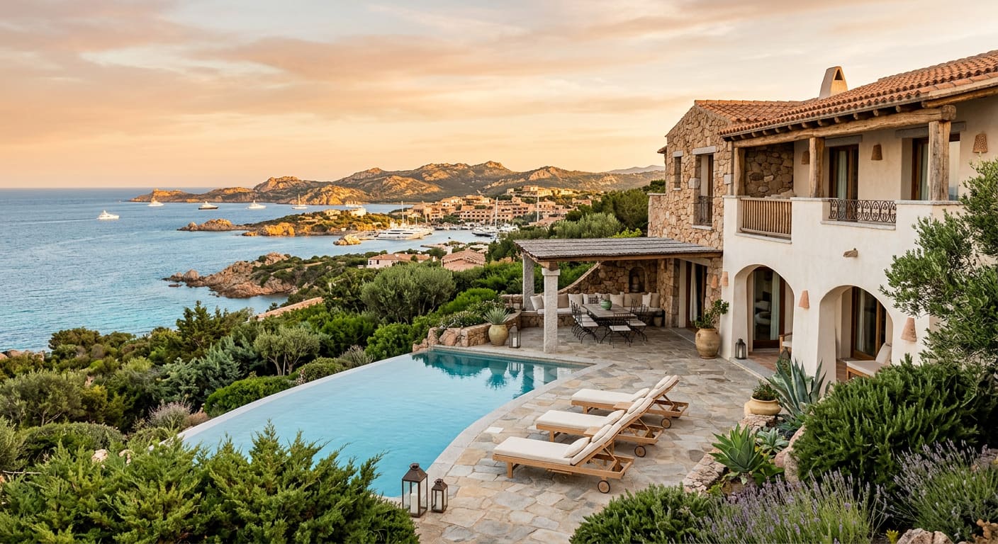 Luxury short-term rentals in Porto Cervo, Italy